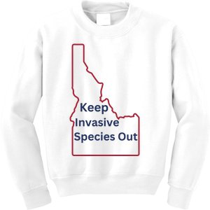 Idaho Invasive Species Out Kids Sweatshirt