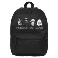 Inclusion IsnT Scary Slp Halloween Sped Teacher Ghost Mummy Gift 16 in Basic Backpack