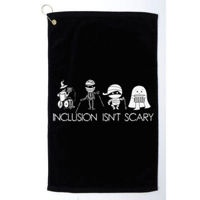 Inclusion IsnT Scary Slp Halloween Sped Teacher Ghost Mummy Gift Platinum Collection Golf Towel