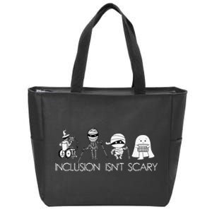 Inclusion IsnT Scary Slp Halloween Sped Teacher Ghost Mummy Gift Zip Tote Bag