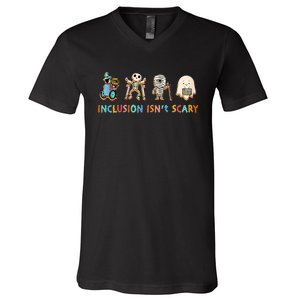 Inclusion IsnT Scary Slp Halloween Sped Teacher V-Neck T-Shirt