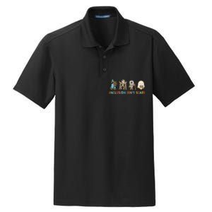 Inclusion IsnT Scary Slp Halloween Sped Teacher Dry Zone Grid Polo