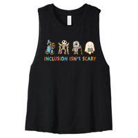 Inclusion IsnT Scary Slp Halloween Sped Teacher Women's Racerback Cropped Tank