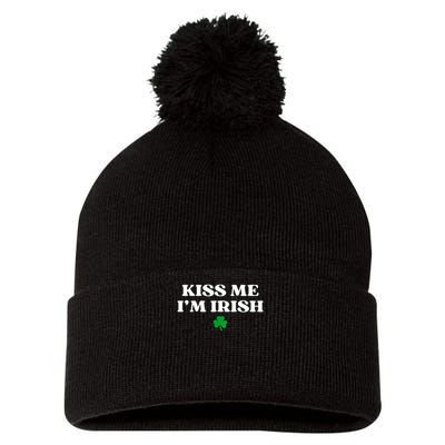  I'm Irish Shamrock St Patricks Day Pom Pom 12in Knit Beanie
