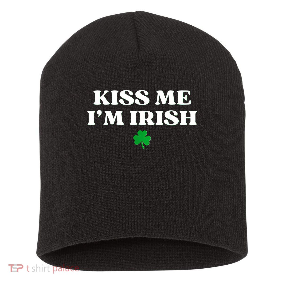  I'm Irish Shamrock St Patricks Day Short Acrylic Beanie
