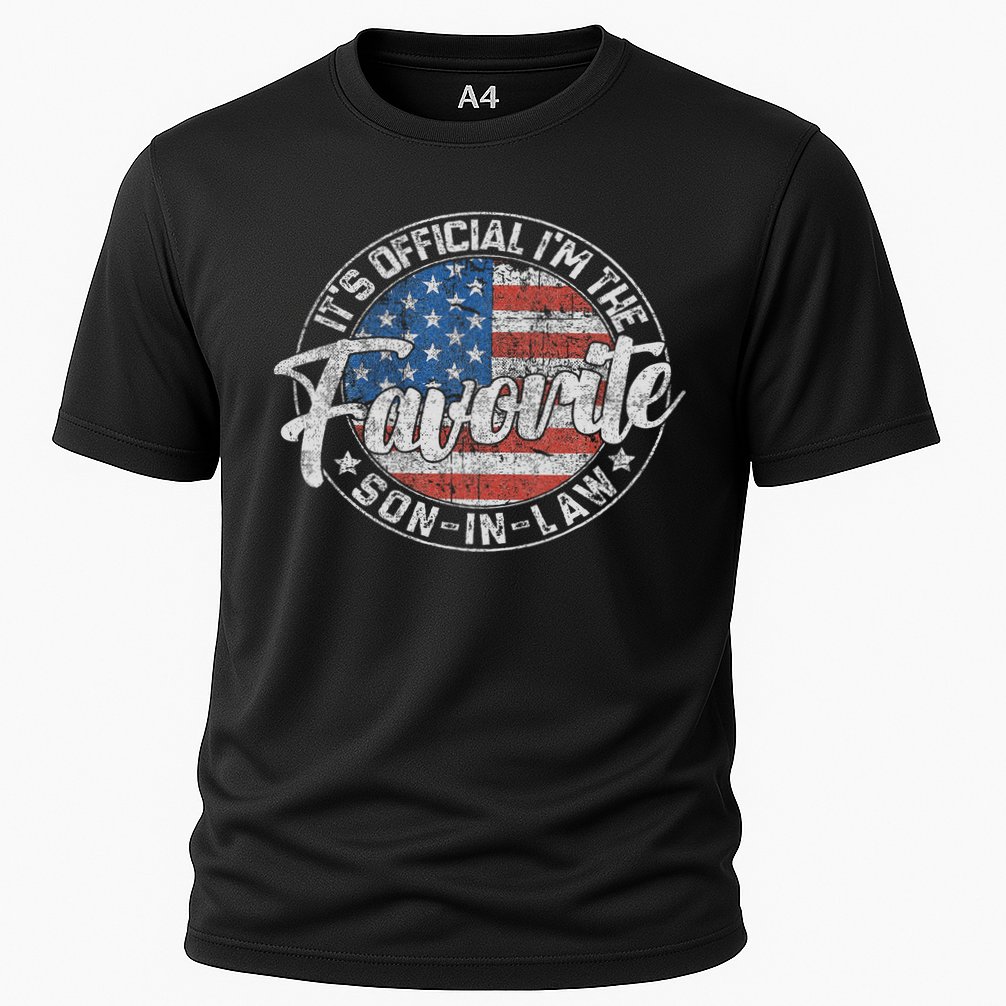 It's I'm The Favorite Son In Law Funny Vintage Cooling Performance Crew T-Shirt