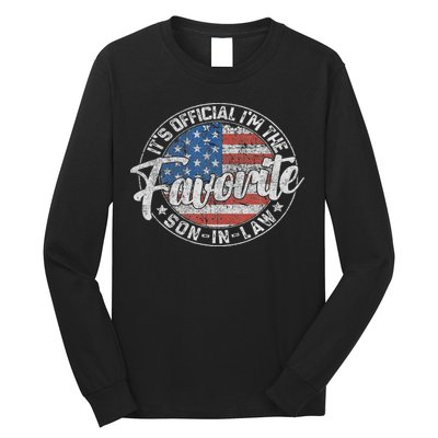 It's I'm The Favorite Son In Law Funny Vintage Long Sleeve Shirt