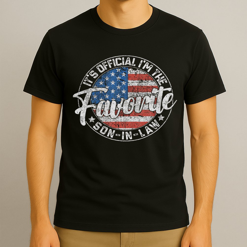 It's I'm The Favorite Son In Law Funny Vintage T-Shirt