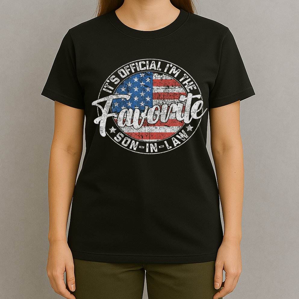 It's I'm The Favorite Son In Law Funny Vintage T-Shirt