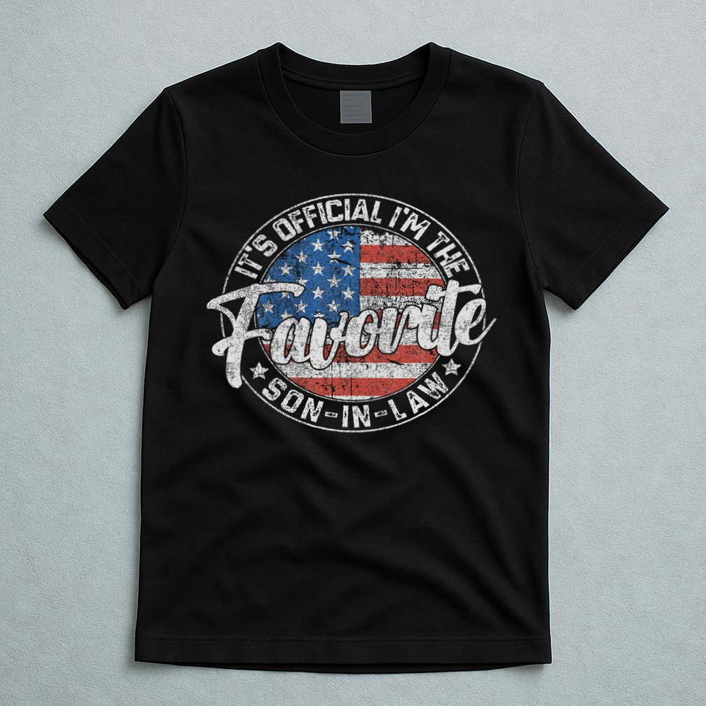 It's I'm The Favorite Son In Law Funny Vintage T-Shirt