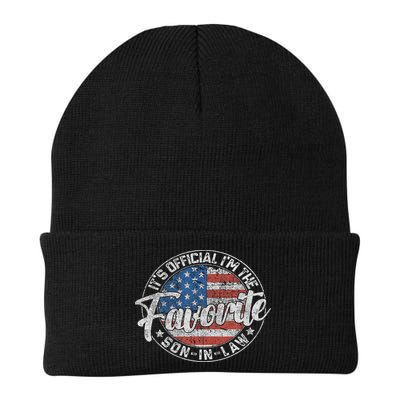 It's I'm The Favorite Son In Law Funny Vintage Beanie