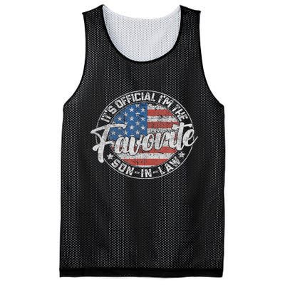 It's I'm The Favorite Son In Law Funny Vintage Mesh Reversible Basketball Jersey Tank