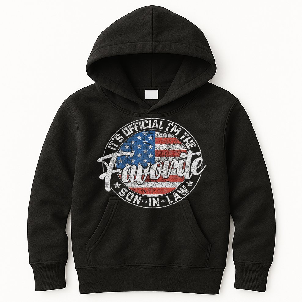 It's I'm The Favorite Son In Law Funny Vintage Kids Hoodie