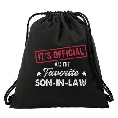 It's I'm The Favorite Son In Law Drawstring Bag