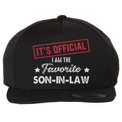 It's I'm The Favorite Son In Law Wool Snapback Cap