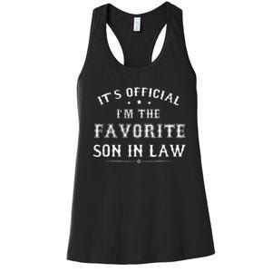 Its Im The Favorite Son In Law Women's Racerback Tank