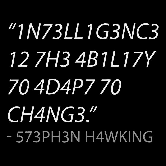 Intelligence Is The Ability To Adapt To Change Baby Bodysuit