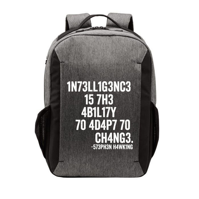 Intelligence Is The Ability To Adapt To Change Vector Backpack