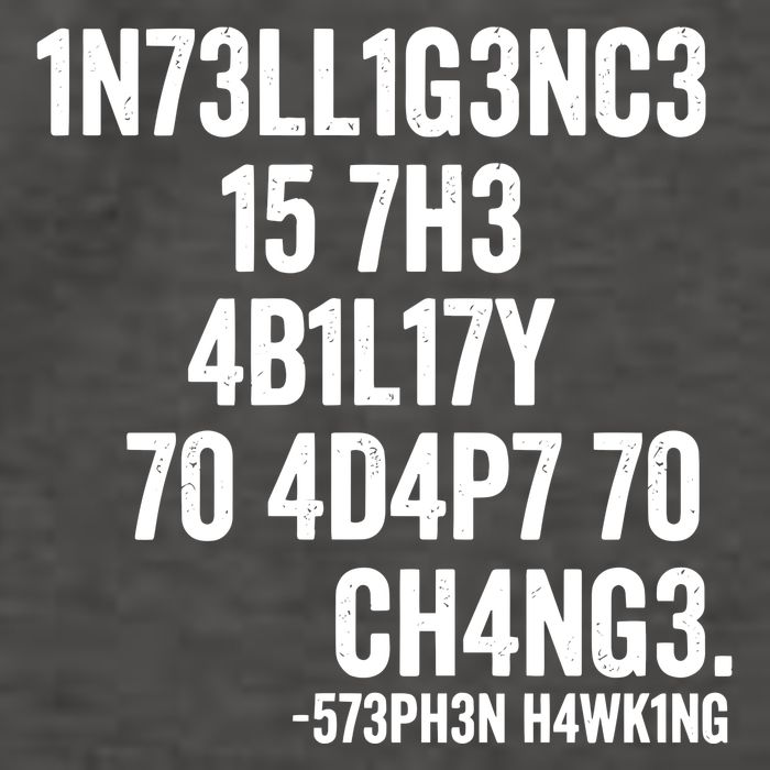 Intelligence Is The Ability To Adapt To Change Vector Backpack