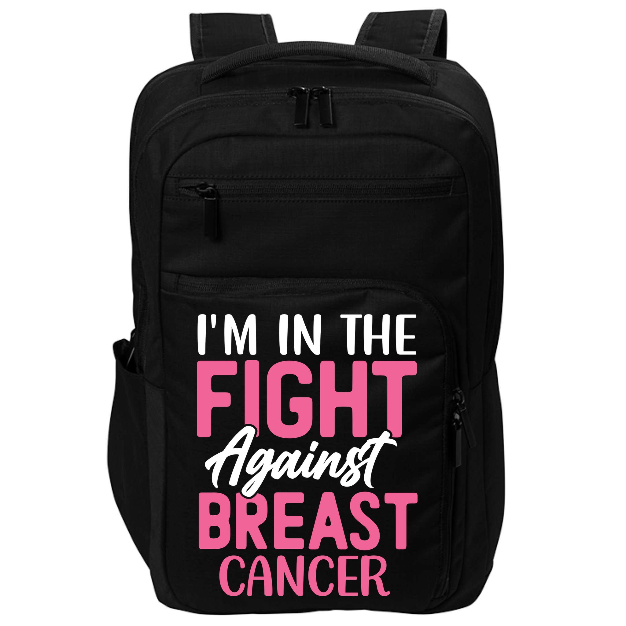 I'm In The Fight Against Breast Cancer Impact Tech Backpack
