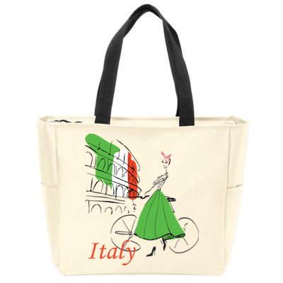 Italy Zip Tote Bag