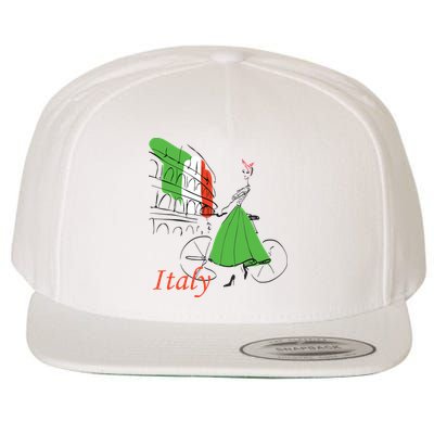 Italy Wool Snapback Cap