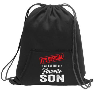 ItS IM The Favorite Son Gift Sweatshirt Cinch Pack Bag