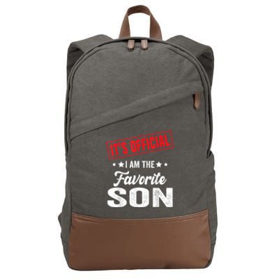 ItS IM The Favorite Son Gift Cotton Canvas Backpack