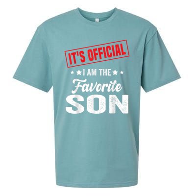 ItS IM The Favorite Son Gift Sueded Cloud Jersey T-Shirt