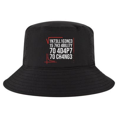 Intelligence Is The Ability To Adapt To Change Smart People Cool Comfort Performance Bucket Hat