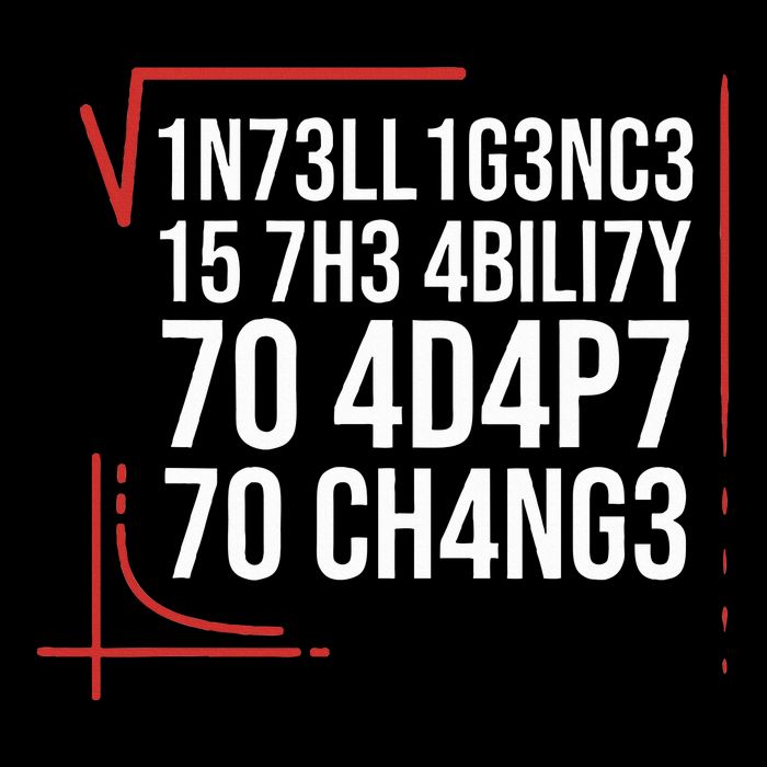 Intelligence Is The Ability To Adapt To Change Smart People Mousepad
