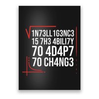 Intelligence Is The Ability To Adapt To Change Smart People Poster