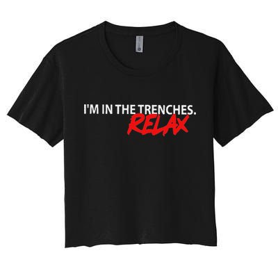 IM In The Trenches Relax Women's Crop Top Tee