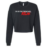 IM In The Trenches Relax Cropped Pullover Crew