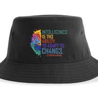 Intelligence Is The Ability To Adapt To Change Sustainable Bucket Hat