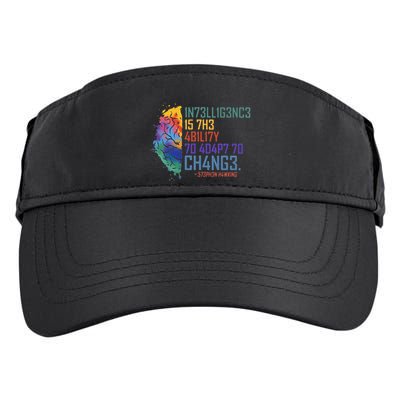 Intelligence Is The Ability To Adapt To Change Adult Drive Performance Visor