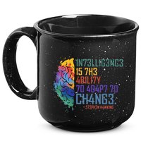 Intelligence Is The Ability To Adapt To Change 15oz Campfire Ceramic Mug