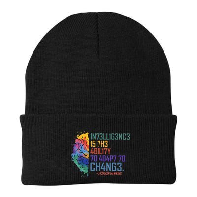 Intelligence Is The Ability To Adapt To Change Beanie