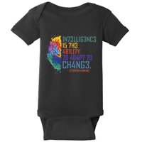 Intelligence Is The Ability To Adapt To Change Baby Bodysuit