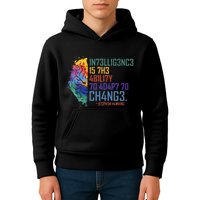 Intelligence Is The Ability To Adapt To Change Kids Hoodie