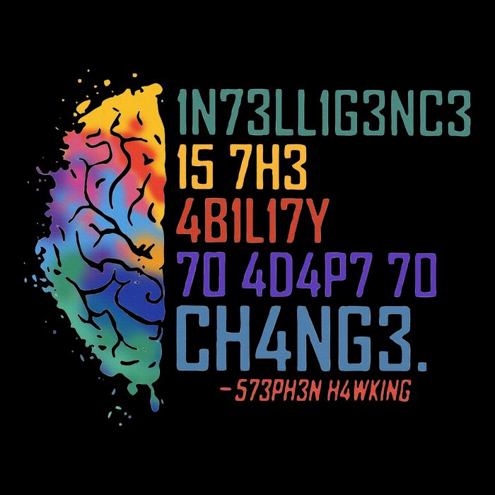 Intelligence Is The Ability To Adapt To Change Wool Snapback Cap