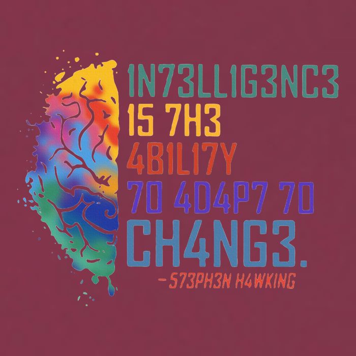 Intelligence Is The Ability To Adapt To Change 16oz Travel Tumbler