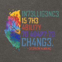 Intelligence Is The Ability To Adapt To Change Cotton Canvas Backpack