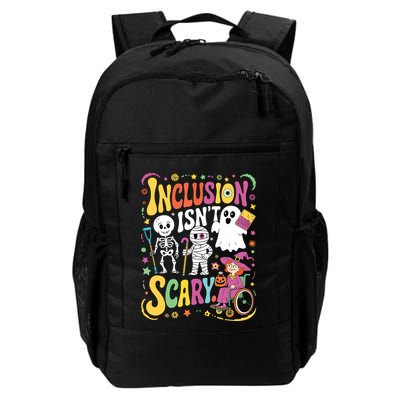 Inclusion IsnT Too Scary Ghost Slp Halloween Sped Teacher Daily Commute Backpack