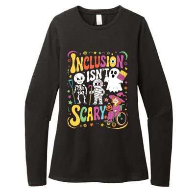 Inclusion IsnT Too Scary Ghost Slp Halloween Sped Teacher Womens CVC Long Sleeve Shirt