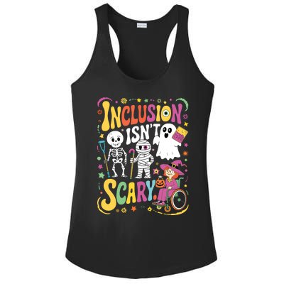 Inclusion IsnT Too Scary Ghost Slp Halloween Sped Teacher Ladies PosiCharge Competitor Racerback Tank