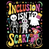 Inclusion IsnT Too Scary Ghost Slp Halloween Sped Teacher Poster