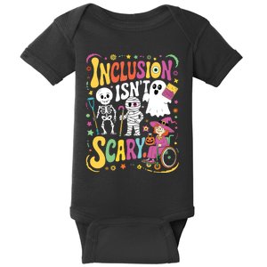 Inclusion IsnT Too Scary Ghost Slp Halloween Sped Teacher Baby Bodysuit