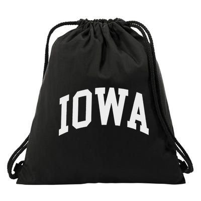 Iowa IA Throwback Classic Drawstring Bag