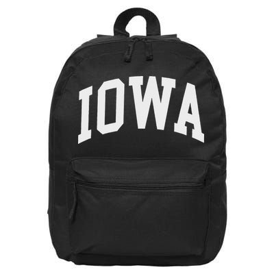 Iowa IA Throwback Classic 16 in Basic Backpack